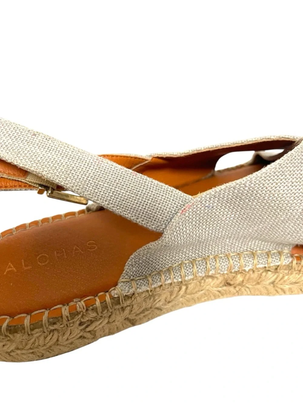 ALOHAS Crossed Espadrilles in Cotton Canvas 41